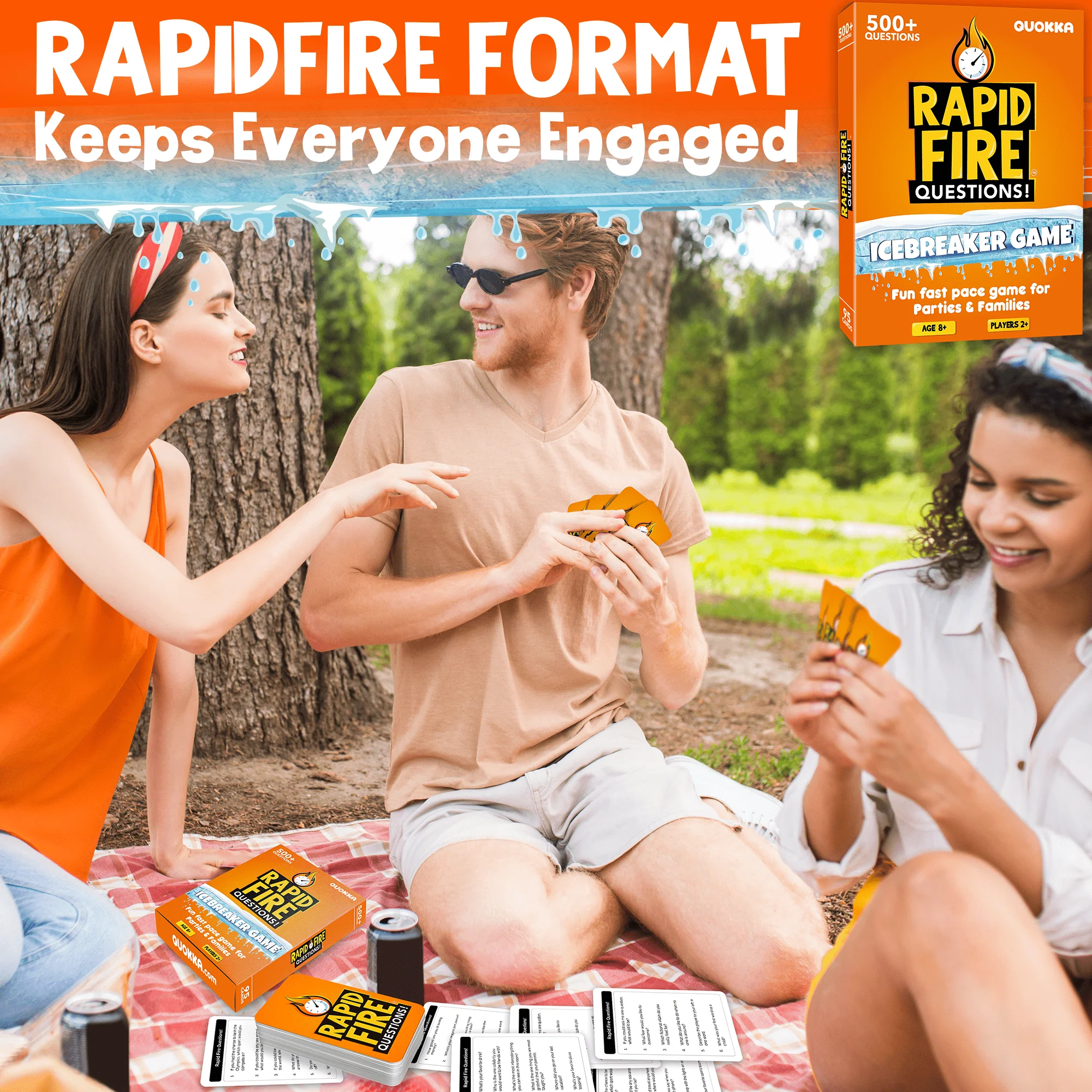 Rapid Fire Questions Kids & Family Card Quiz Game - Image 3