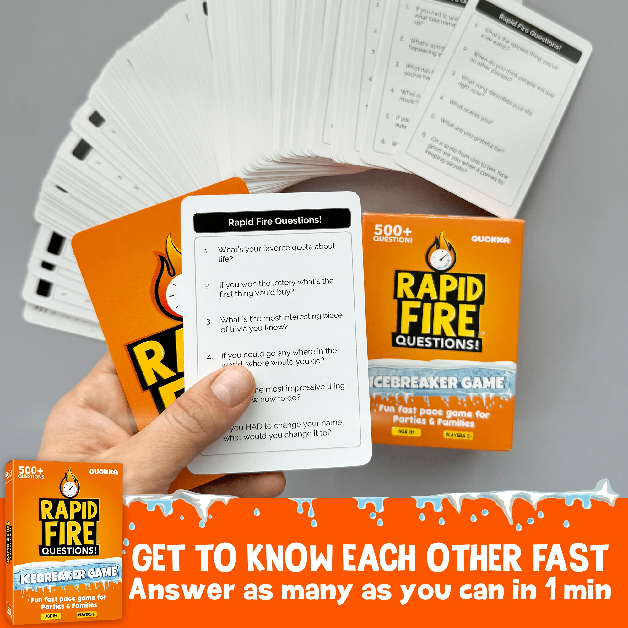 Rapid Fire Questions Kids & Family Card Quiz Game - Image 6