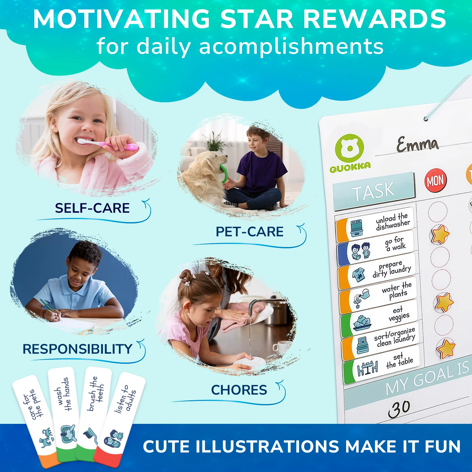 Reward Chart for Kids - Magnetic Behavior Chore Chart for Home - Image 4