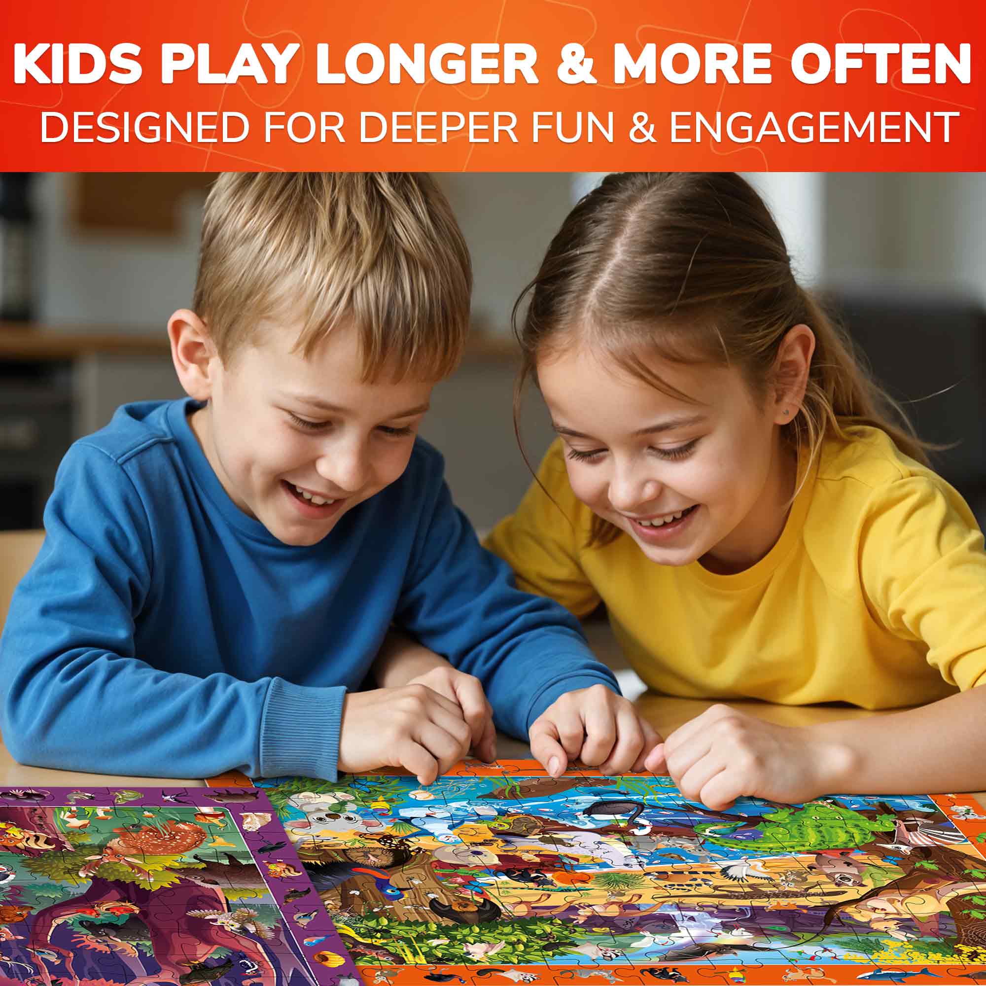 100 Pcs Search & Find Puzzles for Kids | Forest & Ocean - Image 4