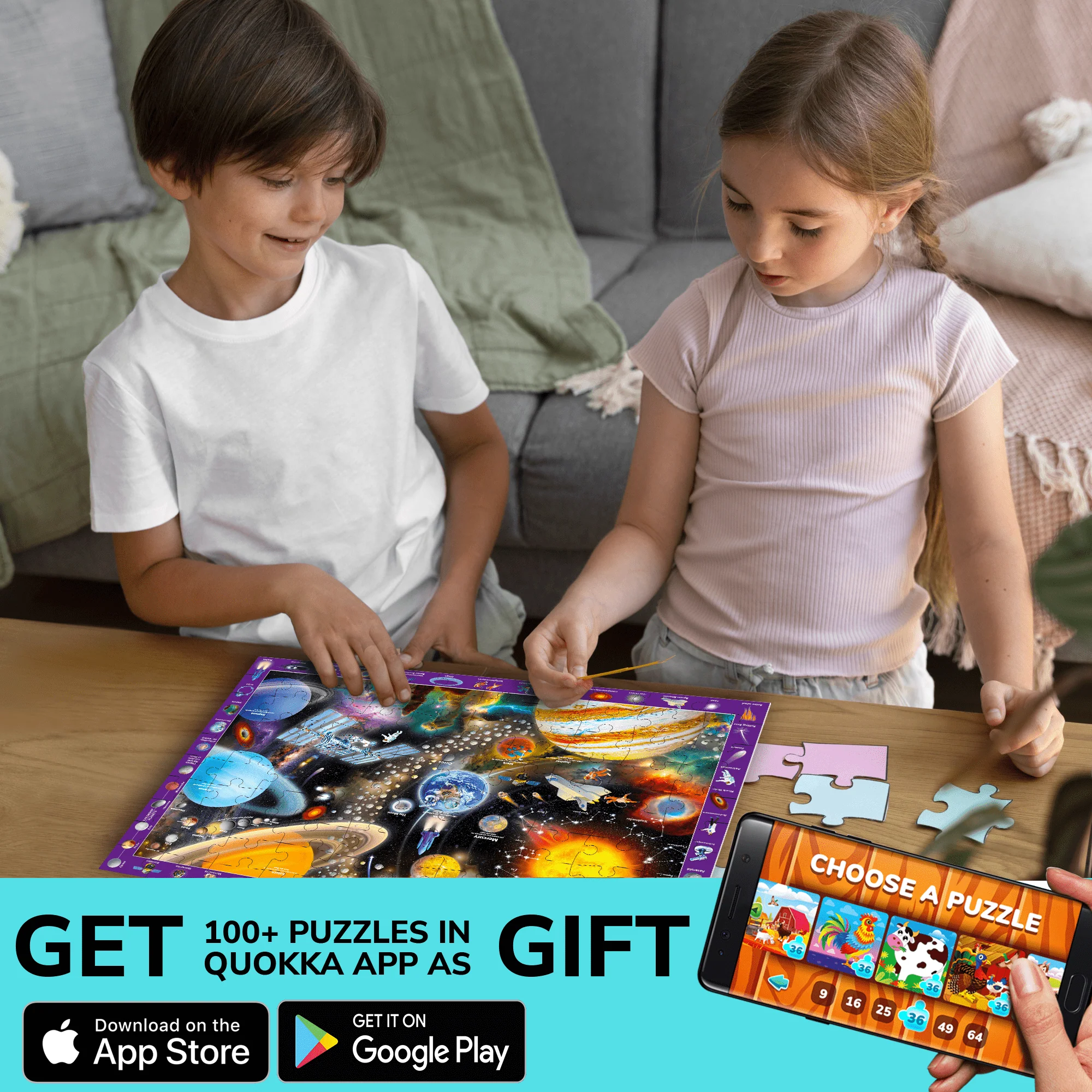 100 Pcs Search & Find Puzzles for Kids Maps & Space - Image 6