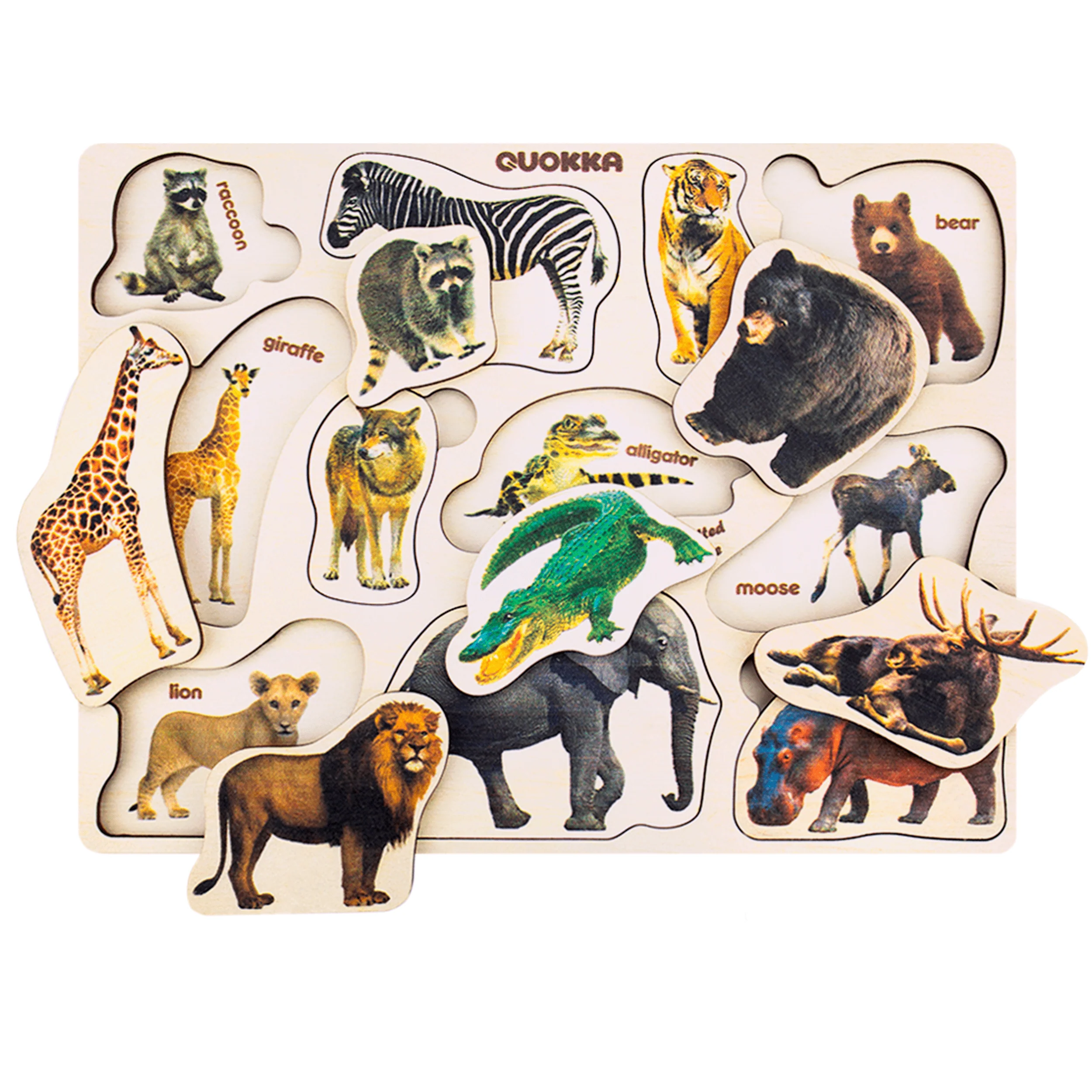 Wooden Toddler Puzzles | Realistic Animals - Image 7