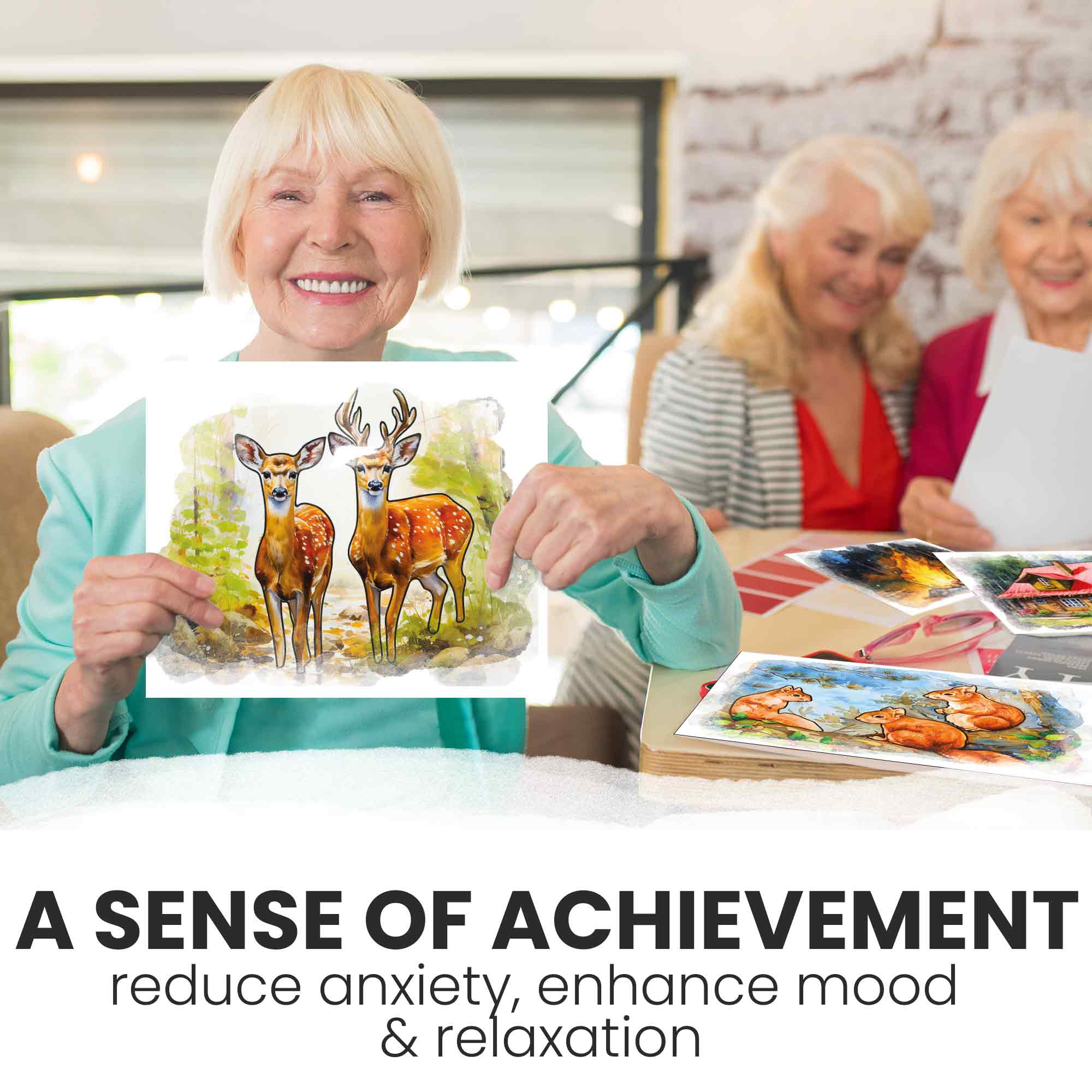 Water Painting Dementia Activities for Seniors | Forest - Image 5