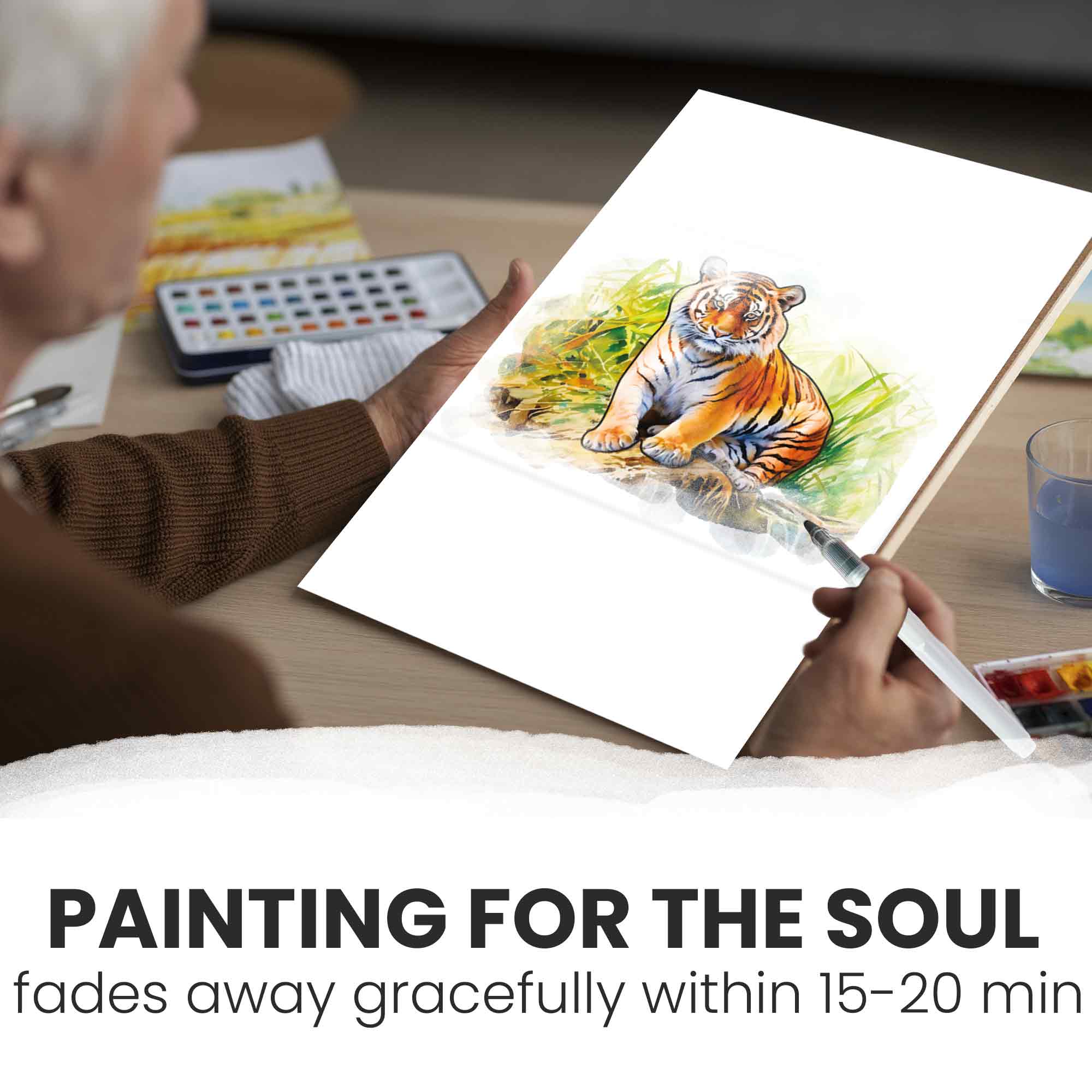 Water Painting Dementia Activities for Seniors | Tropic - Image 4