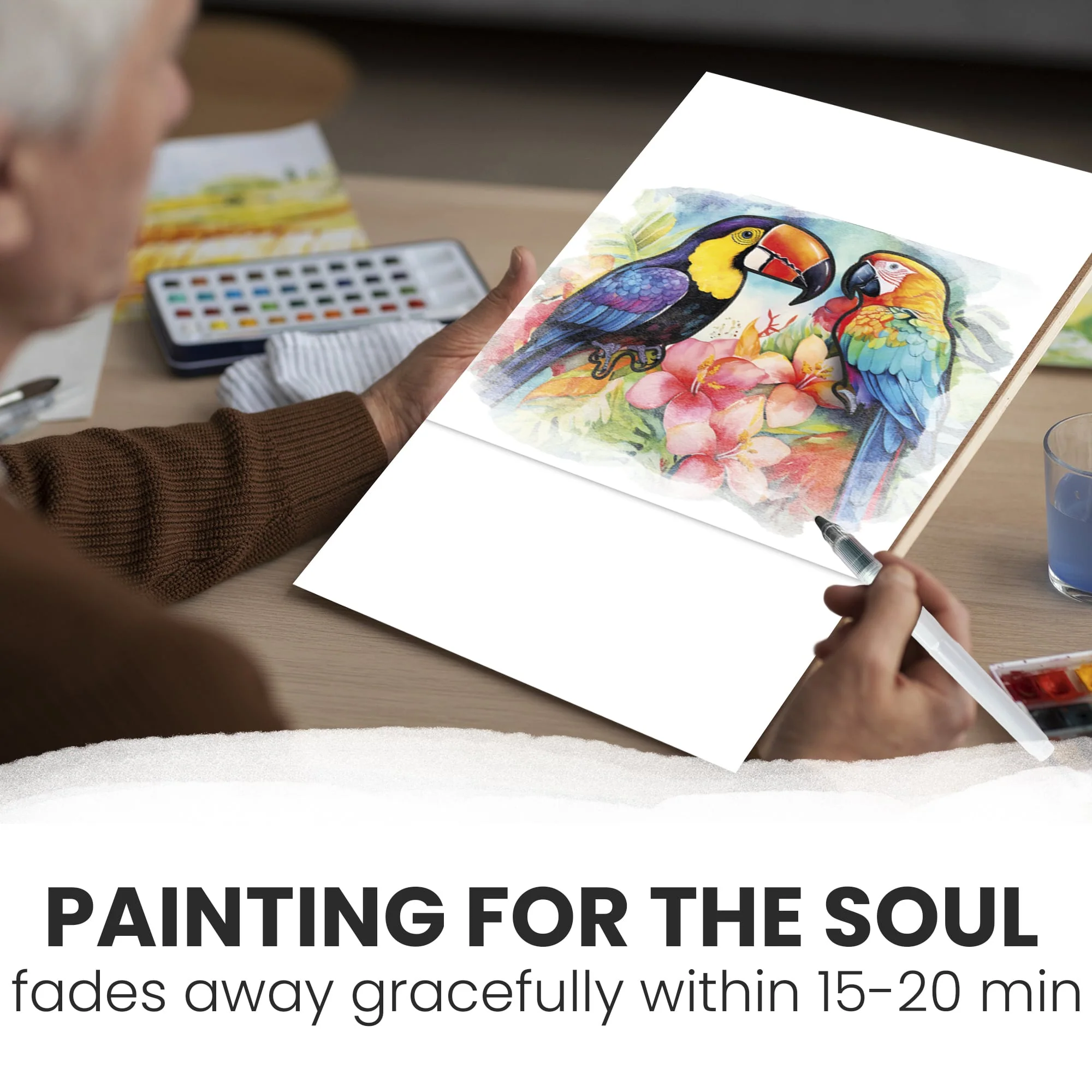 Water Painting Dementia Activities for Seniors | Nature - Image 4